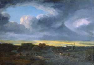 Stormachtig landschap